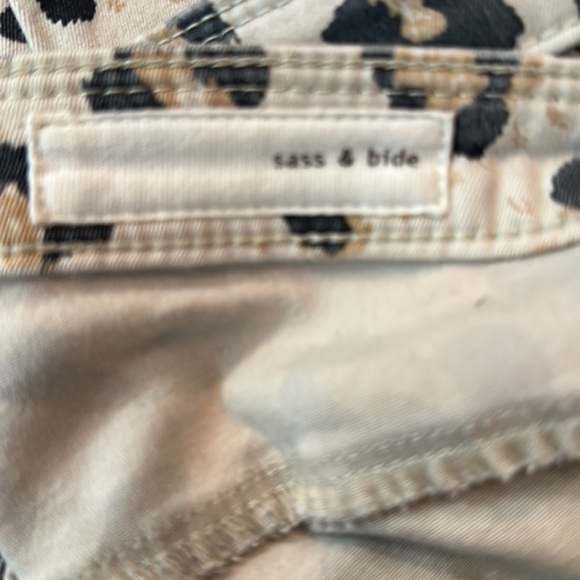 Sass and Bide “Future Of Now” Animal print jeans size 26 - Picture 10 of 16